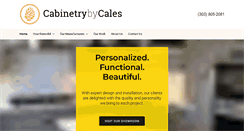 Desktop Screenshot of cabinetrybycales.com